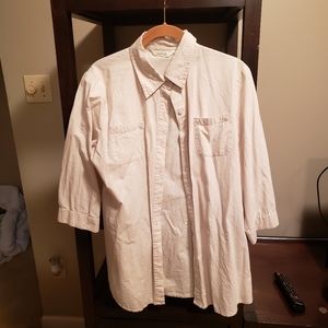 Derek Heart 100% cotton bottomed up 3/4 sleeve pocket shirt